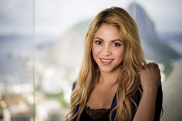 RIO DE JANEIRO - RJ - BRASIL, 12-07-2014, 16h20: SHAKIRA. Retrato da cantora colombiana Shakira, que se apresenta amanha na final da Copa 2014. (Foto: Adriano Vizoni/Folhapress, ILUSTRADA) LIGHTBOX DOUGLAS ORG XMIT: AGEN1407121726419829