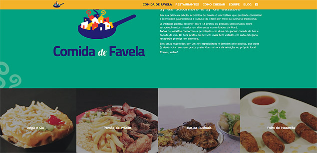  Festival Comida de Favela comeou no ltimo dia 17 de setembro e segue at 17 de outubro