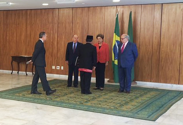 Presidente Dilma entrega credencial ao embaixador da Indonsia no Brasil, Toto Riyanto