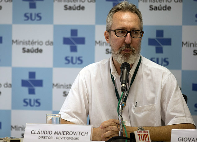 Cláudio Maierovitch, do Ministério da Saúde, em Brasília
