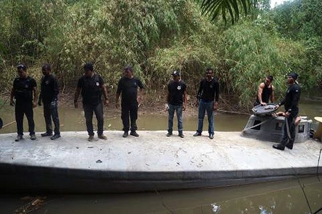 Submarino encontrado pela polícia no Pará seria usado para tráfico internacional de drogas