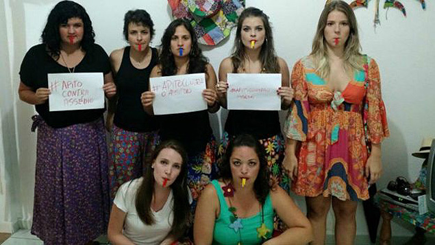 For the first time, carnival in Brazil has been characterized by popular campaigns demanding respect for women.