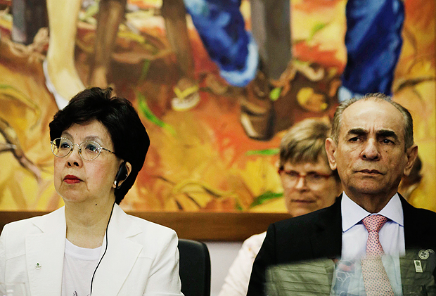 Margaret Chan e Marcelo Castro (Sade) visitam hospital em Recife