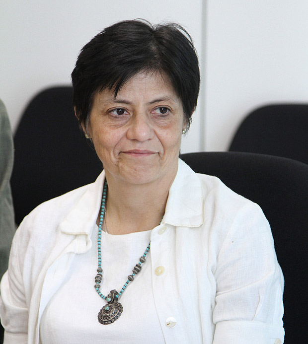 Blanca Jiménez durante reunião na sede do Ministério da Ciência e Tecnologia, em Brasília 