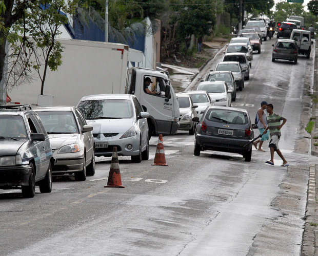 "Ladeiro", rua no Morumbi, na zona oeste de So Paulo, que tem alta taxa de roubos a motoristas