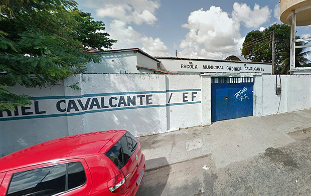 Escola municipal Gabriel Cavalcante, em Fortaleza, onde a Polcia Civil apura o estupro coletivo de uma criana
