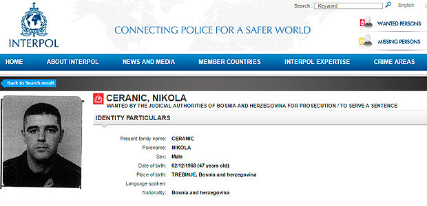 O bsnio Nikola Ceranic foi preso pela Polcia Militar de So Paulo em Indaiatuba (a 98 km da capital)