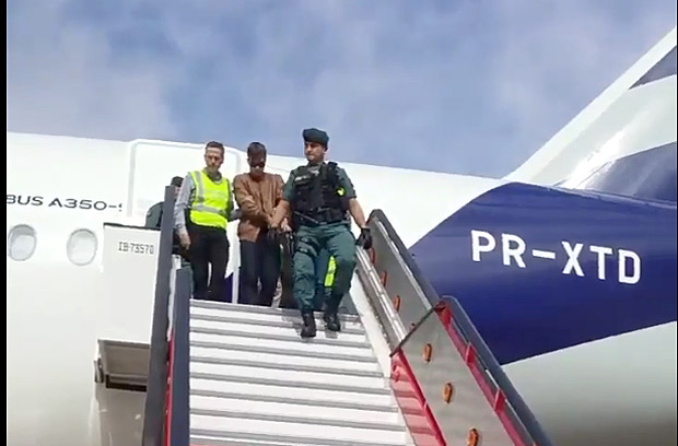 Suspeito de esquartejar familiares, brasileiro Franois Patrick Gouveia chega em Madrid
