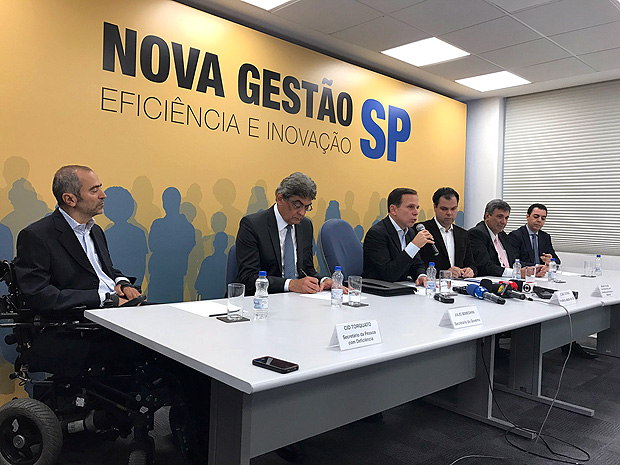 Doria anuncia nome de cinco secretrios que faro parte de sua gesto na Prefeitura de So Paulo