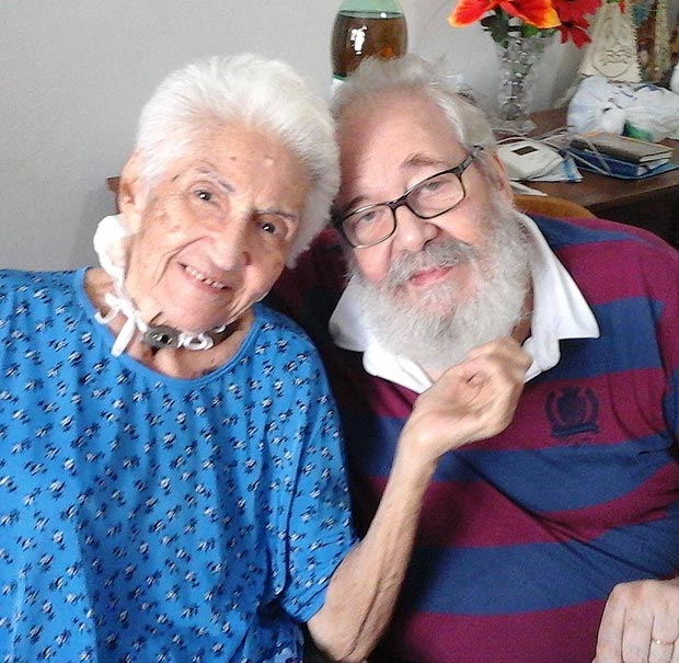 Milton Camargo (1943-2016) com a mulher, Luiza Maia da Silva