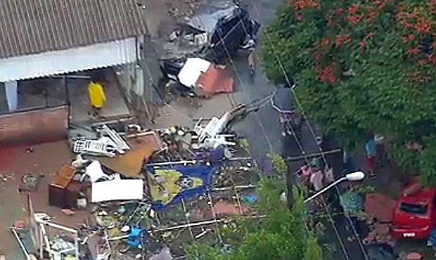 Desmoronamento de muro deixou feridos em Itaquera, zona leste de So Paulo