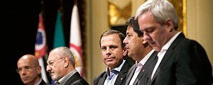 João Doria, durante lançamento de programa no Theatro Municipal, em São Paulo – Adriano Vizoni/Folhapress João Doria, durante lançamento de programa no Theatro Municipal, em São Paulo – Adriano Vizoni/Folhapress