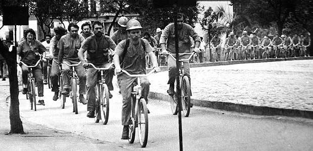 Ciclista en Joinville