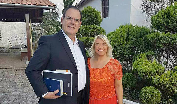 Norberto Luiz Notari (1958-2017) e sua mulher, Elenice