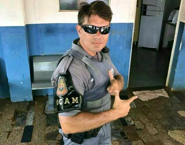Policial Roberto Pereira Abramovicius, 38, que foi assassinado na manh desta quarta em Ribeiro