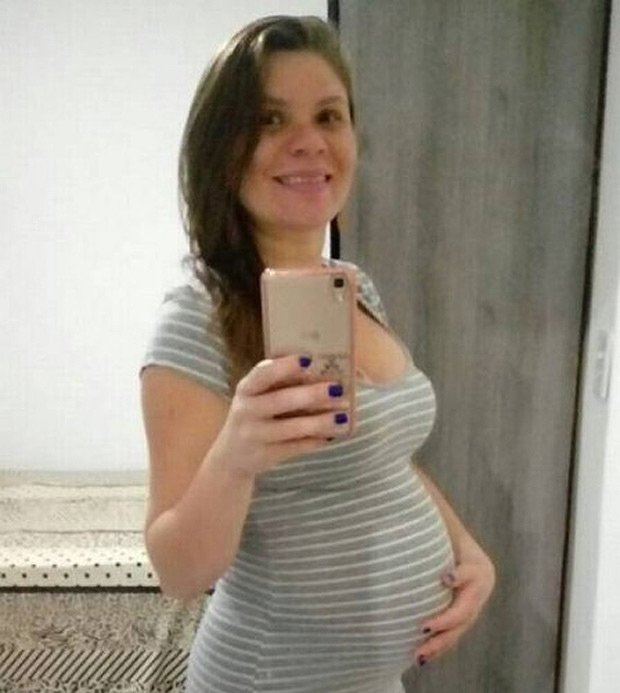 Claudineia Melo, embarazada de Arthur