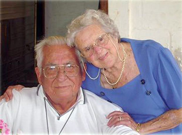 Waldo Soares de Moura (1926-2017), com a mulher, Zenaide