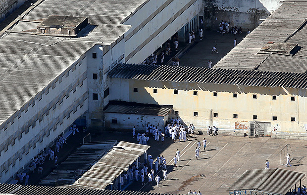 Vista area do Complexo Penitencirio da Papuda, no DF, que teve surto de doena de pele entre presos