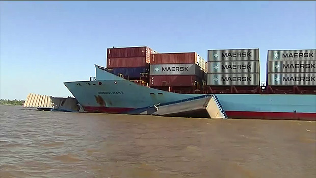 Colis�o entre barcos deixou nove desaparecidos nas �guas do rio Amazonas, no Par�