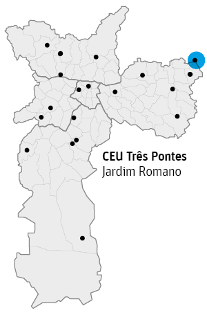 Onde fica o CEU Trs Pontes, na zona leste de So Paulo