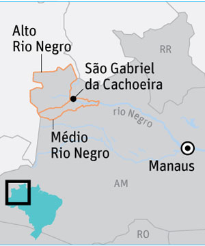 Onde ficaRio Negro, So Gabriel da Cachoeira, Manaus e as regies do Alto Rio Negro e Mdio Rio Negro