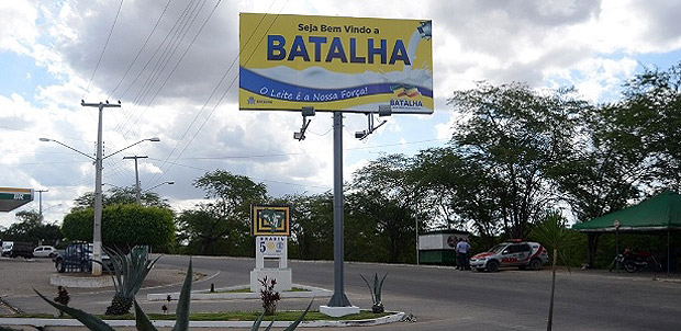 Entrada de Batalha, em Alagoas; cidade vive disputa sangrenta entre duas famlias