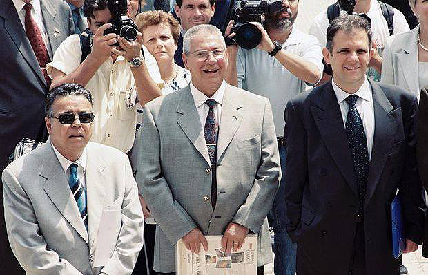 Osvaldo Martins de oliveira filho (1940-2017) ao lado do ex-governador Mrio Covas