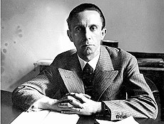 O ministro nazista da Propaganda, Joseph Goebbels.