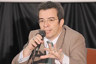 Fabiano Piba, diretor de Livro, Leitura e Literatura do Ministrio da Cultura, durante lanamento do Censo das Bibliotecas Municipais