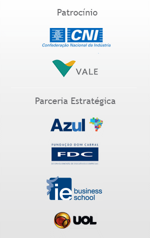 Patrocínio: Confederação Nacional de Indústria e Vale, Parceria Estratégica: UOL, Deloitte e Fundação Dom Cabral