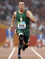 Sul-africano Oscar Pistorius foi destaque na Olimpada de Pequim
