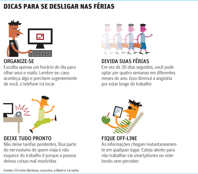 DICAS PARA SE DESLIGAR NAS FÉRIAS