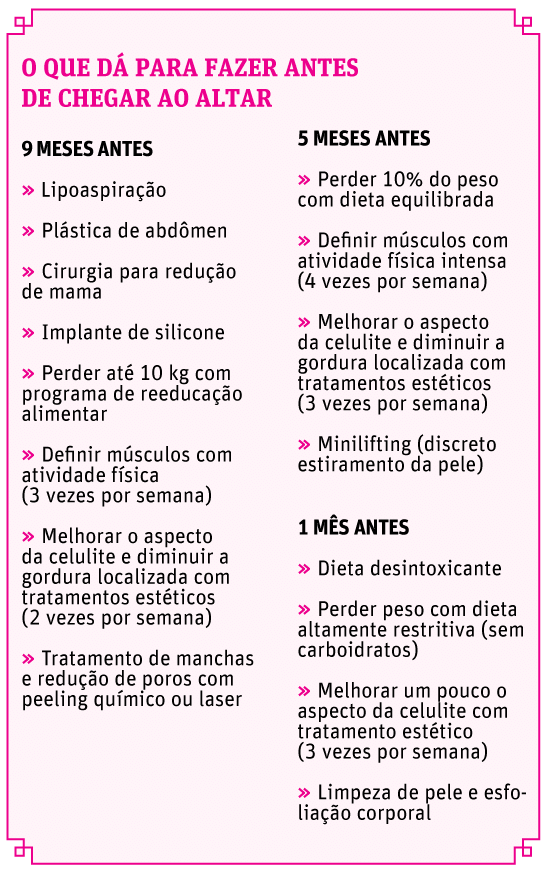 Noivas fazem cronograma de beleza até um ano antes da cerimônia