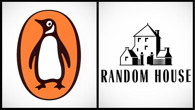 Logo das editoras americanas Penguin Group e Random House