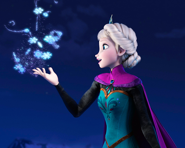 Elsa, personagem do filme Frozen, da Disney