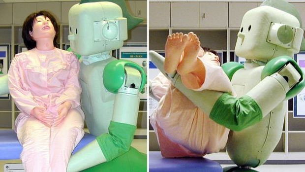Robs para cuidado de pessoas mais velhas so populares no Japo; um deles  o "Ri-Man"