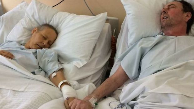 ltima imagem de casal com cncer foi feita pelos filhos em hospital da Inglaterra