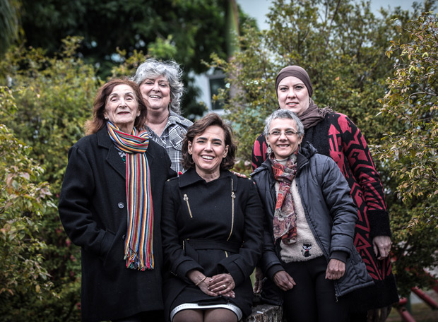 Marina Medeiros, Maria Paulino, a dermatologista Dolores Gonzalez, Ana Maria Ferreira Teles e Carla Anselmi