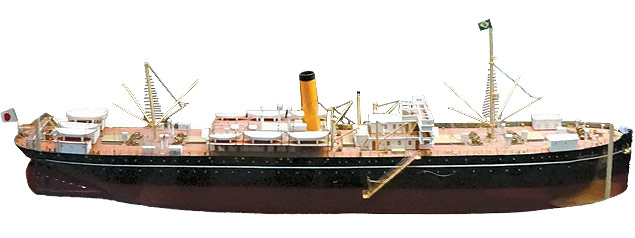 Maquete do navio Kasato Maru