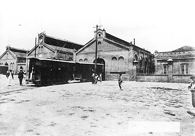 Foto sem data mostra Cinemateca na poca em que era matadouro, de 1887 at 1927