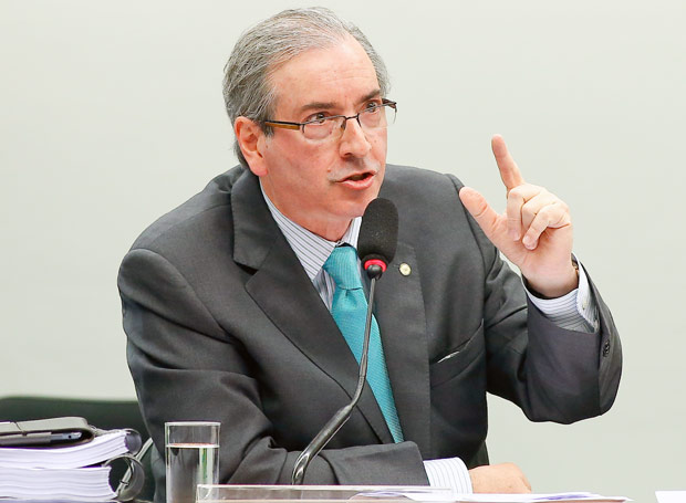 O presidente da Cmara dos Deputados, Eduardo Cunha, presta esclarecimentos  CPI da Petrobras
