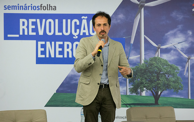 Ricardo Baitelo, coordenador de Clima e Energia do Greenpeace Brasil, durante o evento
