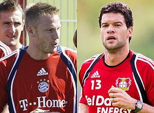 Lell(esq.)e Ballack foram colegas quando jogaram pelos Bayern de Munique 