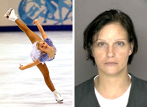 Nicole Bobek em ao em fevereiro de 1998 e em foto da polcia, em julho de 2009