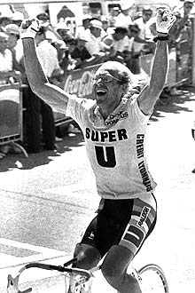 O ciclista Laurent Fignon