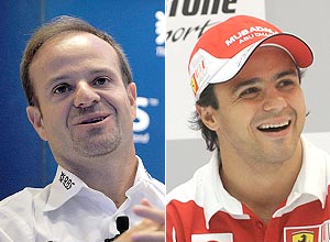 Para Barrichello (esq.) e Felipe Massa, a deciso foi a mais correta