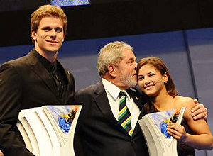 Cesar Cielo e Sarah Menezes so escolhidos os melhores atletas de 2009 no Prmio Brasil Olmpico Srgio Huoliver / Divulgao COB