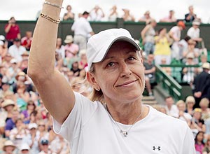 A ex-tenista Martina Navratilova, dos EUA