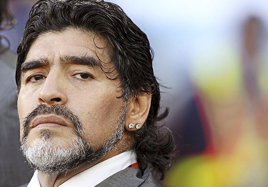 O técnico e ex-jogador Diego Armando Maradona