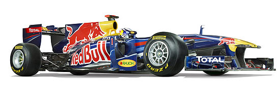Imagem do novo modelo da Red Bull, que ser usado na temporada 2011
